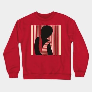 Abstract Lino Cut Crewneck Sweatshirt